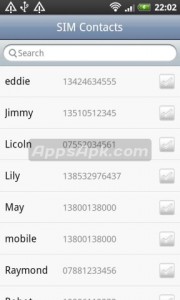 SIM Contacts