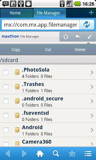 Maxthon Add-on File Manager