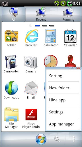 Windows 7 GO Launcher EX Theme APK Download for Android