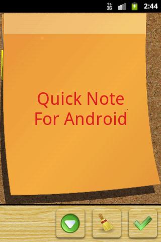 Quick Note sticky note widget