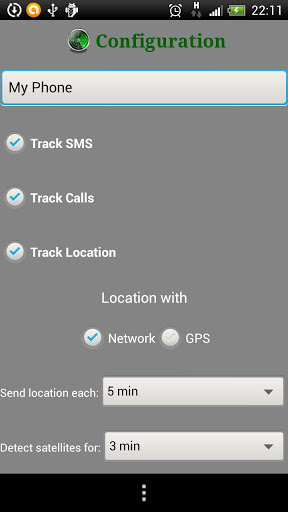 Call, GPS, SMS Tracker