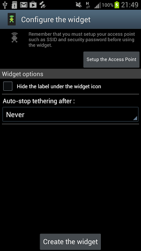Wifi Tethering Widget-2