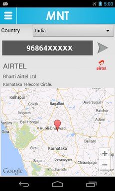 Android Mobile Number Tracker