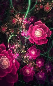 Glowing Flowers Live Wallpaper-1
