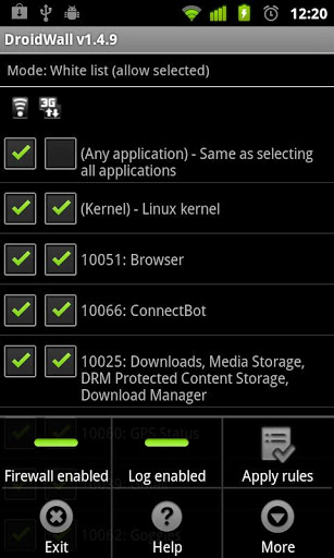 DroidWall - Android Firewall-1