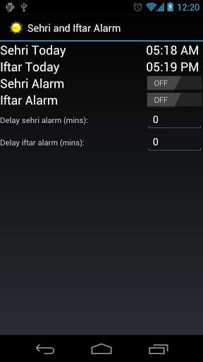 Sehri and Iftar Alarm-1