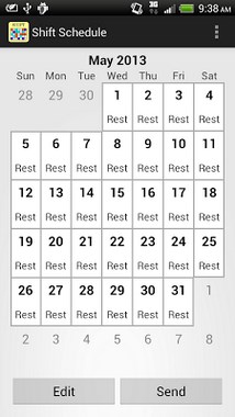 Shift Calendar - Schedule-1