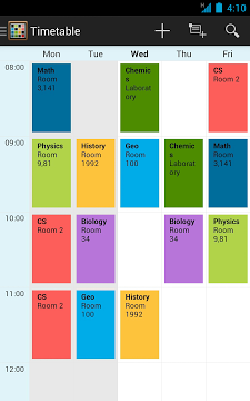 Image result for timetable app