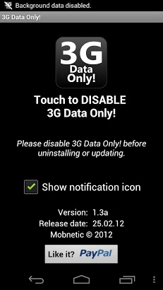 3G Data Only