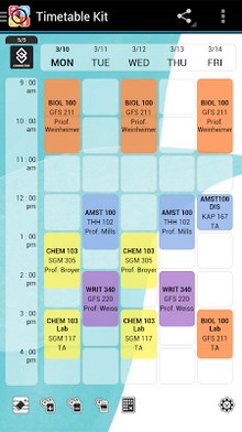 Timetable Kit - Class Schedule-1