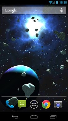 Asteroids 3D live wallpaper-2
