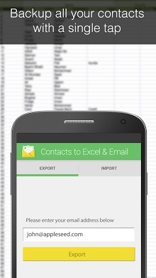 Contacts Backup - Excel & Email-1