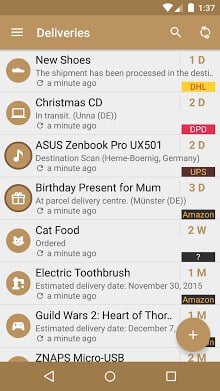 Deliveries Package Tracker-1