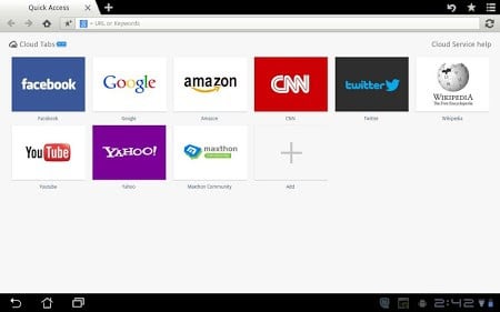 Maxthon Browser for Tablet-1