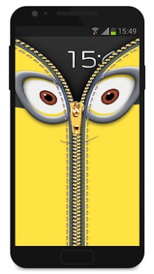 Zipper Lock Screen Yellow-2