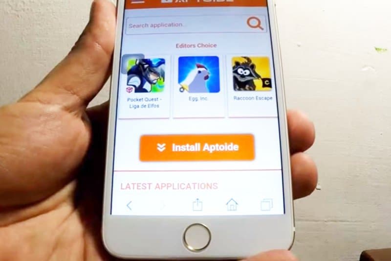 Aptoide App for iPhone-install