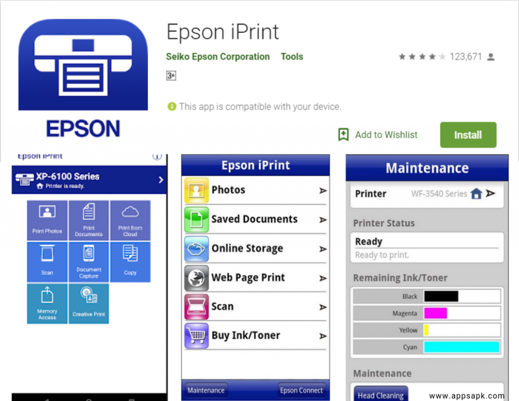 Epson iPrint for android