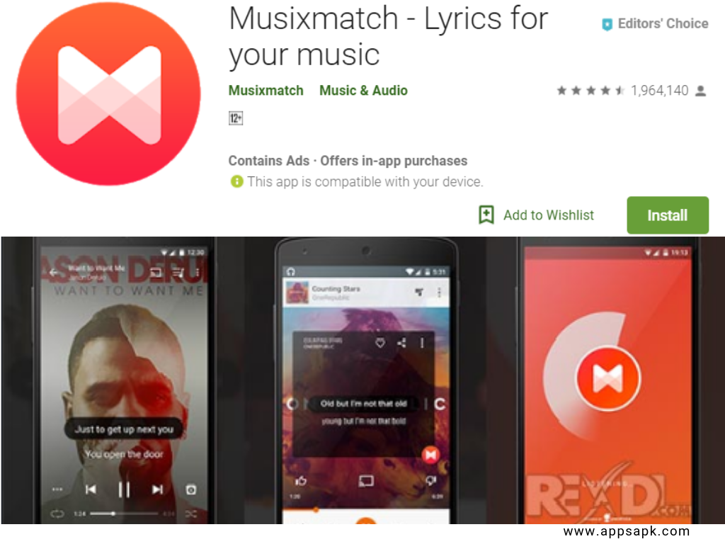 Musixmatch App to Identify Songs