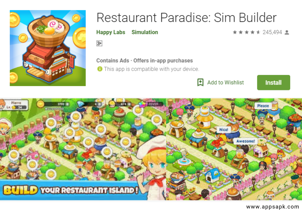 Restaurant Paradise Best Restaurant Games App