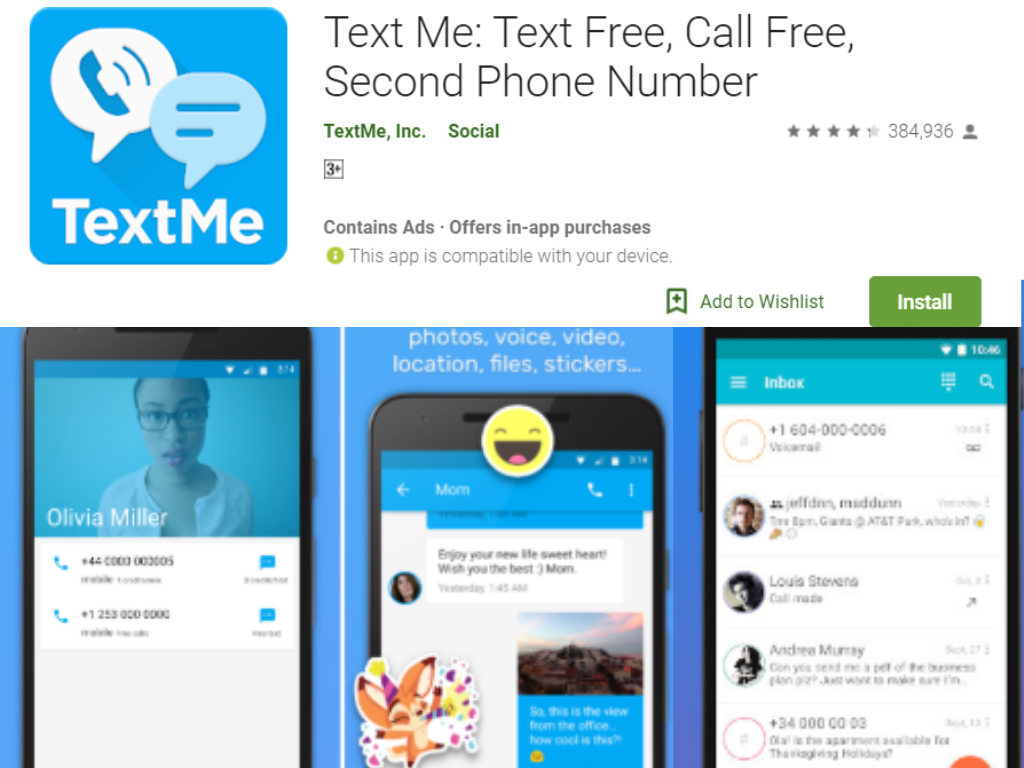 Text Me Android App