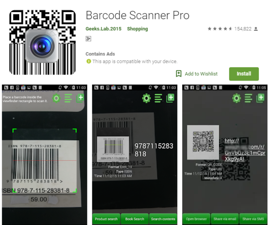 Barcode Scanner Pro