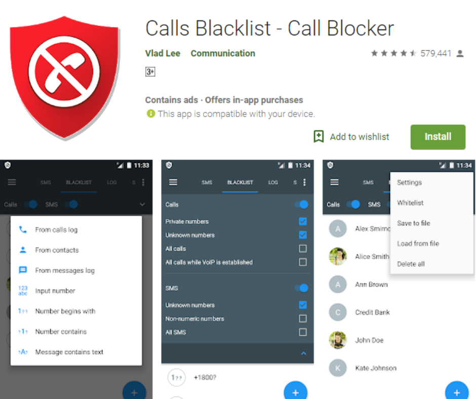 Calls Blacklist Call Blocker