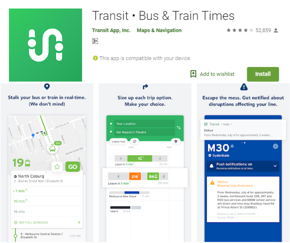 Transit Best NYC Subway Map App