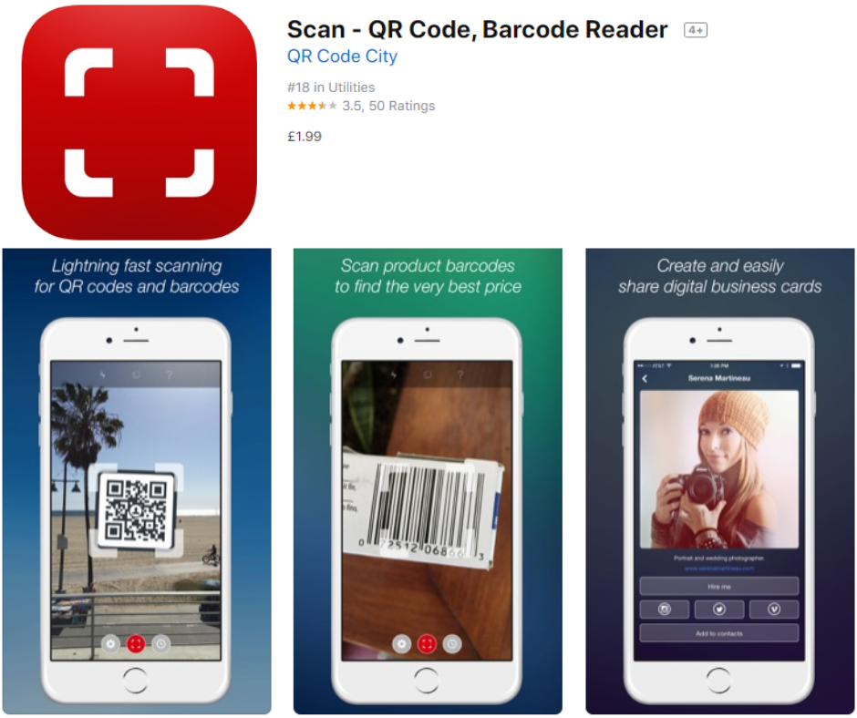 Scan – QR Code, Barcode Reader