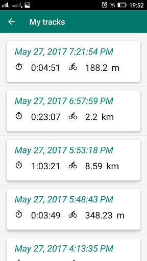screenshot of com.fehmin.bikeometer