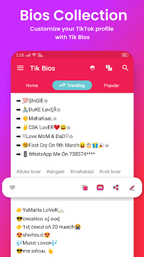 Bios Ideas for Tik Tok Video 1.6 APK Download for Android