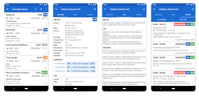 Avia Weather android app Avia Weather android app