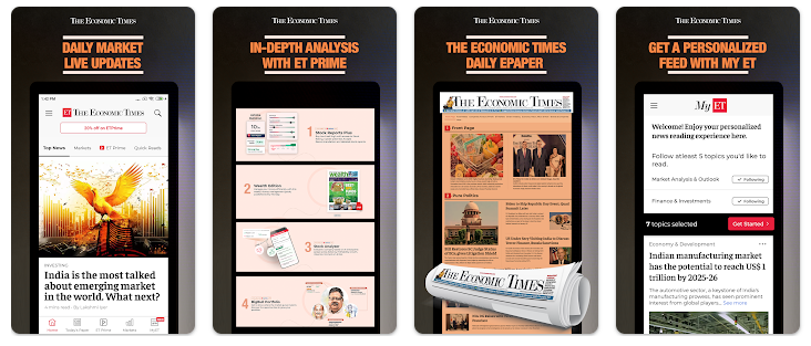Economic Times Business News Android App Economic Times Business News Android App