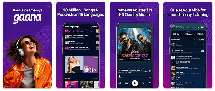 Gaana MP3 Songs, Music App Android App Gaana MP3 Songs, Music App Android App
